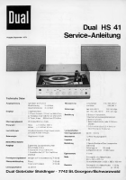 Dual HS-41-Service-Manual 